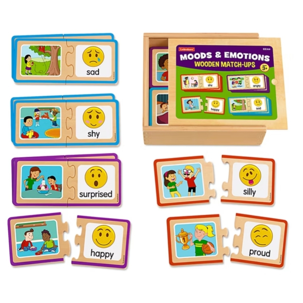 Lakeshore Moods & Emorions Wooden Match-ups